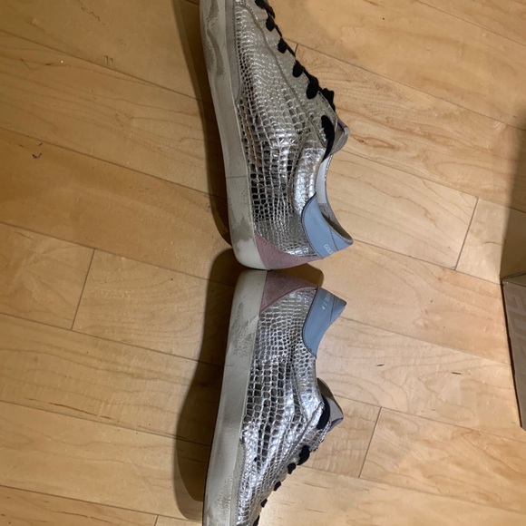 GOLDEN GOOSE SUPERSTAR SILVER LAMINATED COCCO - Picture 8 of 11